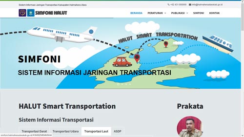 Sistem Informasi Jaringan Transportasi Kabupaten Halmahera Utara 